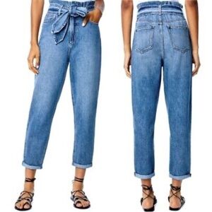 Joe's Jeans Light Blue Paperbag Waist Boyfriend Jeans